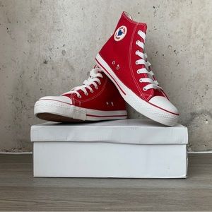 Red Hi-Top Sneakers (Brand New Shoe)